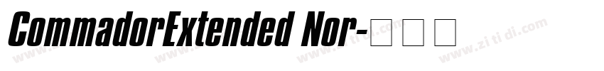 CommadorExtended Nor字体转换